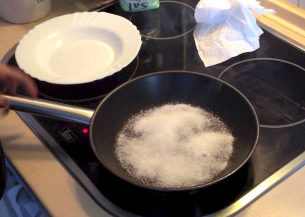 limpiar sarten buyer con sal