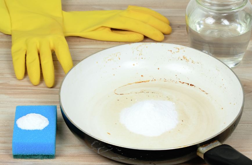 limpiar sarten con bicarbonato y vinagre