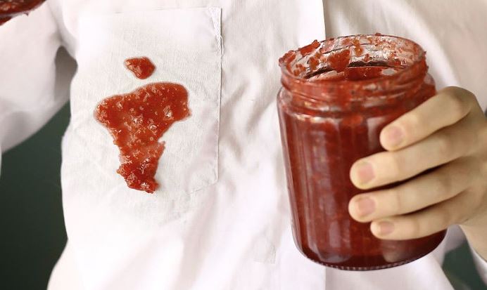 quitar mancha mermelada de cereza