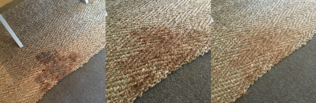 sacar manchas alfombra yute