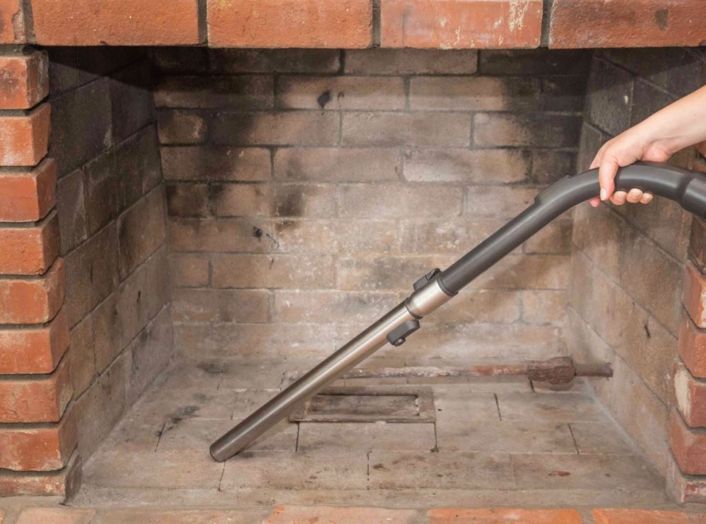 cómo puedo limpiar una chimenea de leña