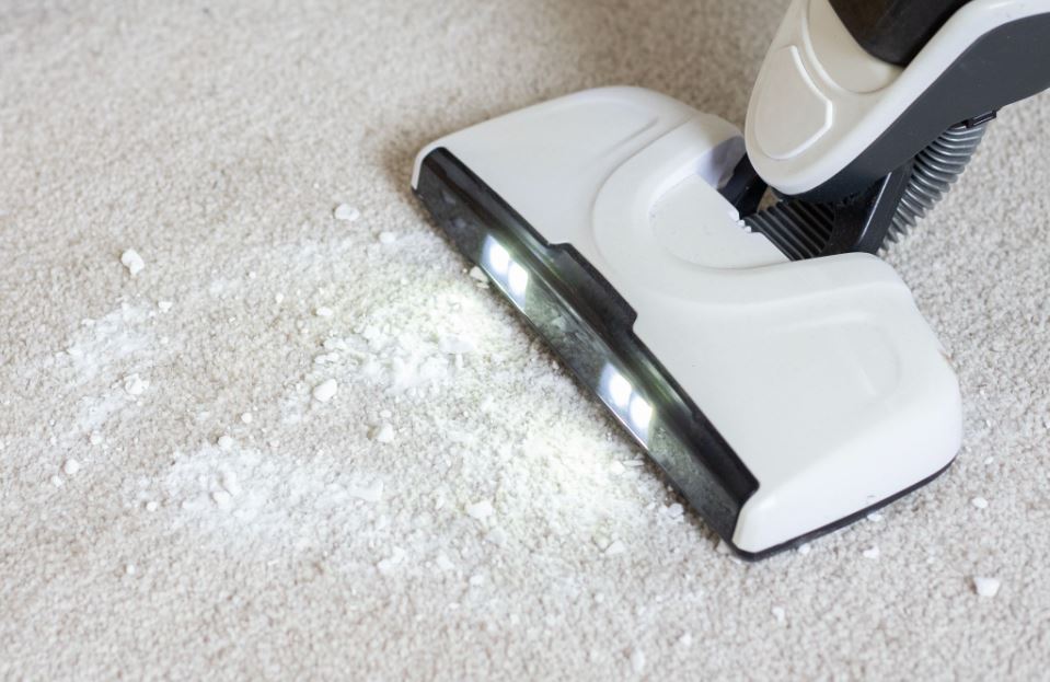 limpiar carpeta con sal