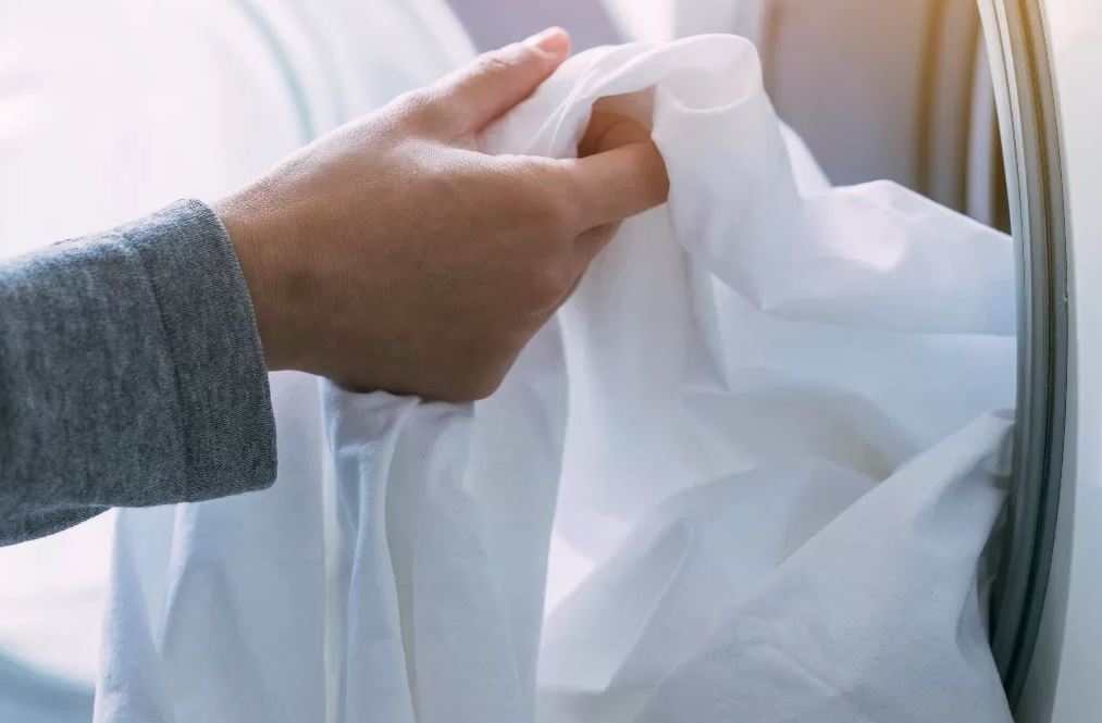 limpiar sabanas lavadora